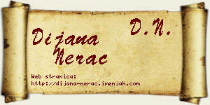 Dijana Nerac vizit kartica